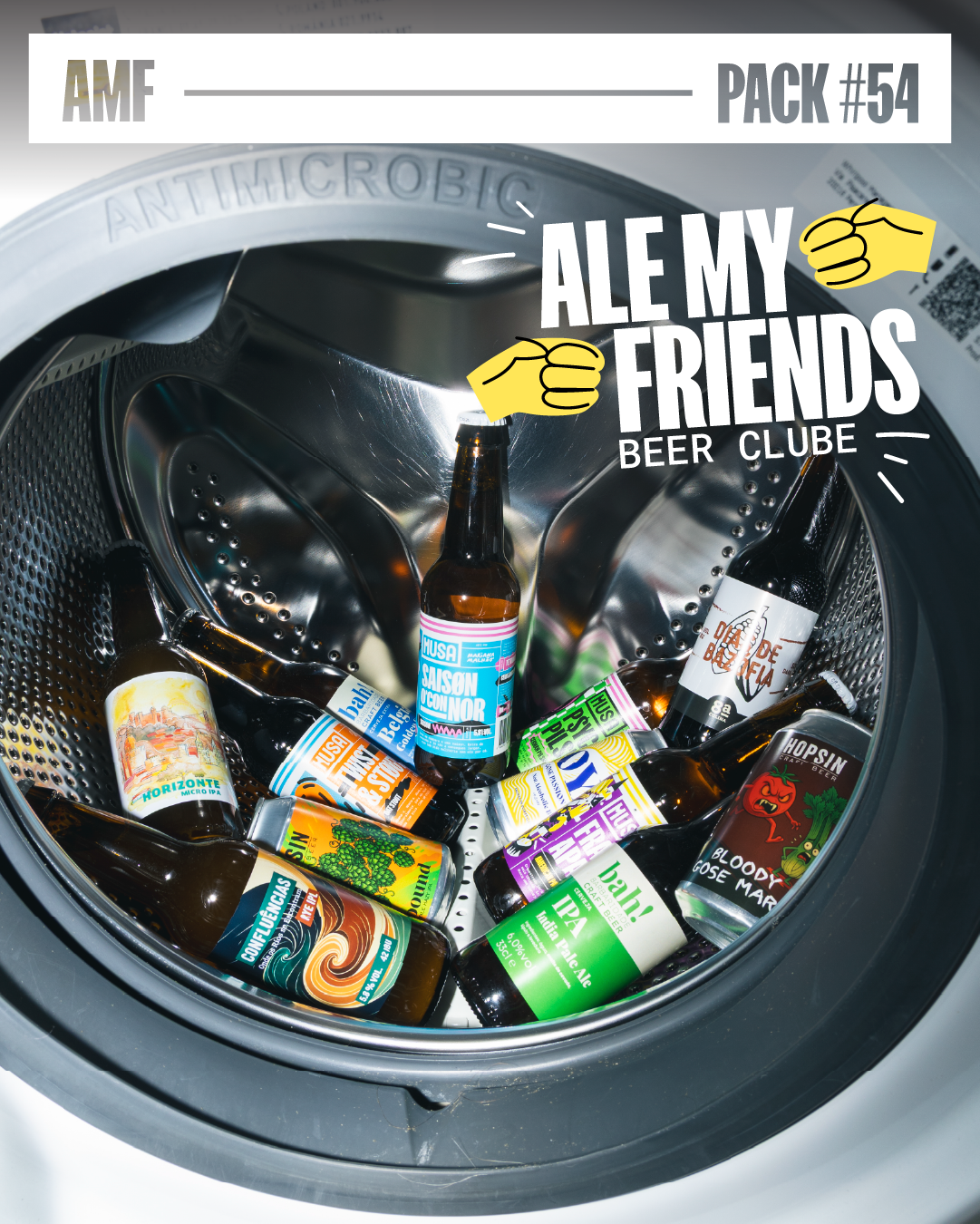 Garrafas de cervejas artesanais portuguesas Ale My Friends Clube MUSA