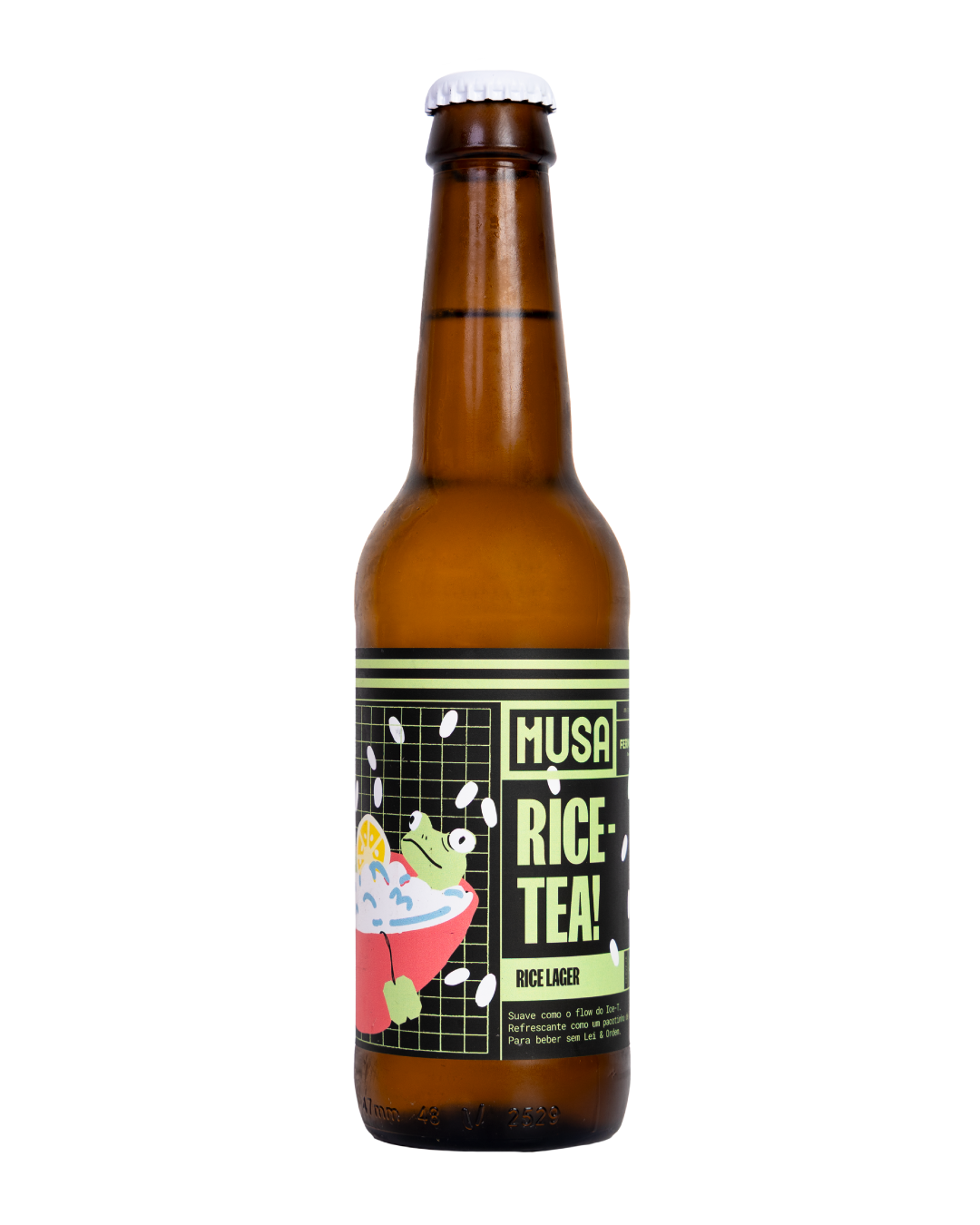 Bottle of Rice-Tea, Genmaicha and Yuzu Rice Lager by Musa - craft beer from Lisbon