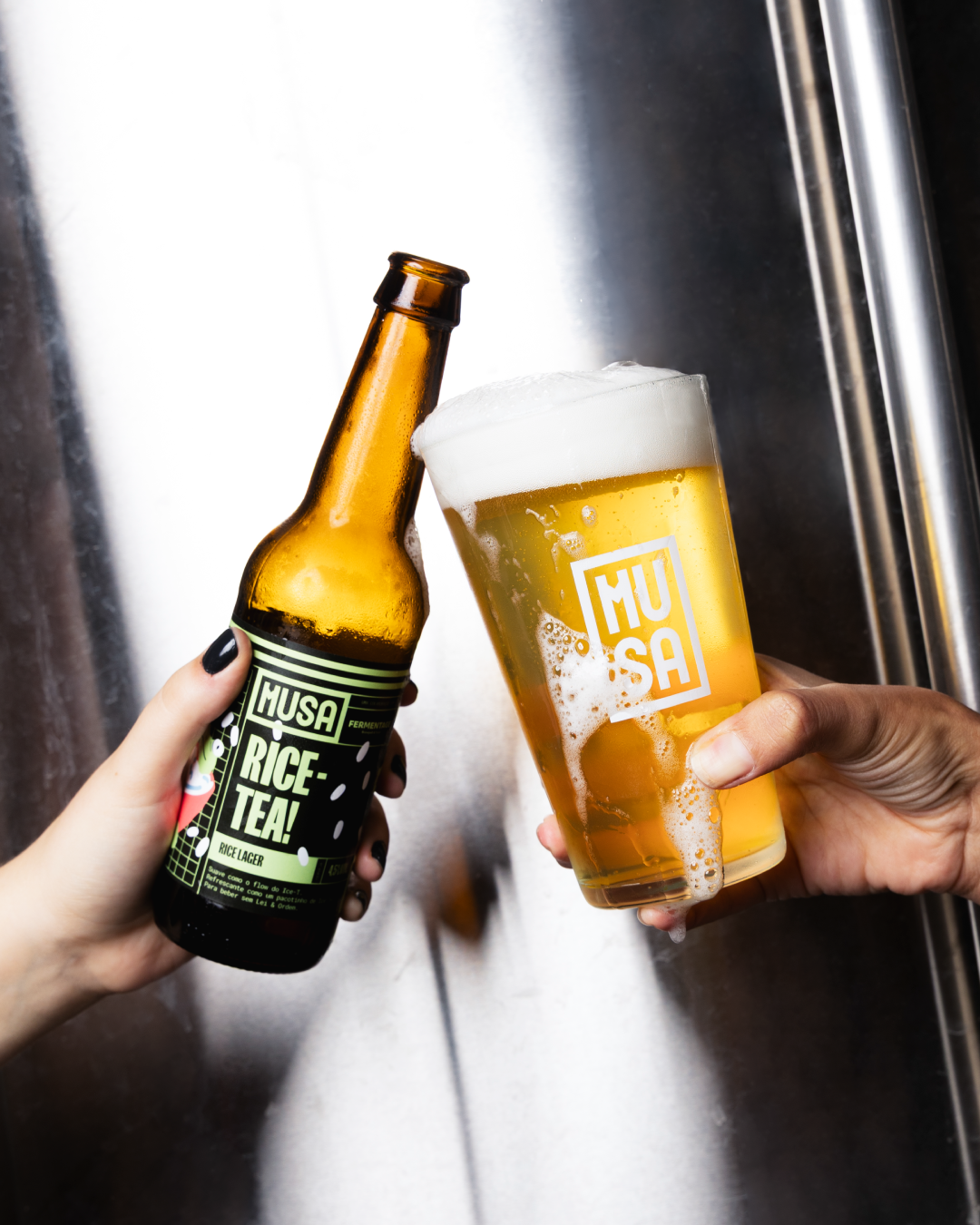 Portuguese craft beer Rice-Tea with green tea and Yuzu, from Cerveja Musa