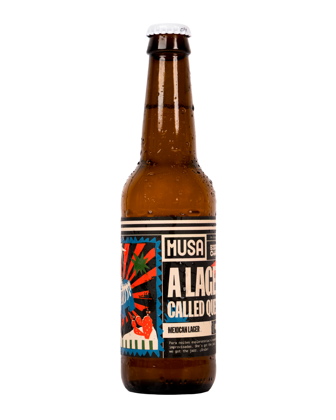 Imagem de uma garrafa de MUSA “A Lager Called Quest” (Mexican Lager)