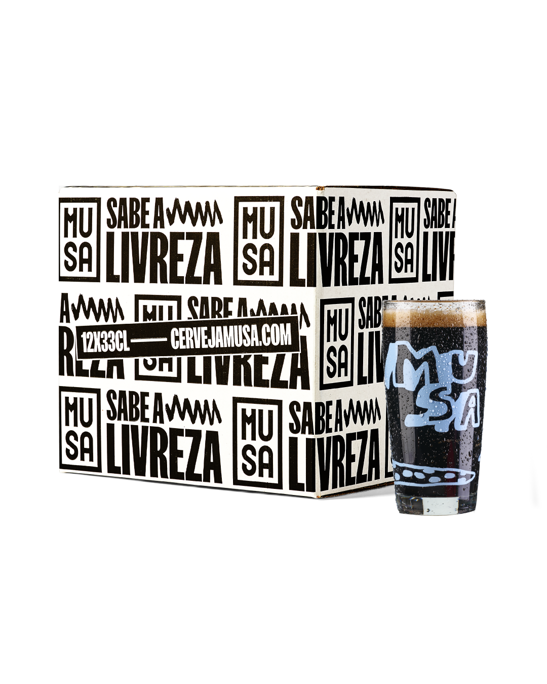 pack 12 cerveja musa copo grátis