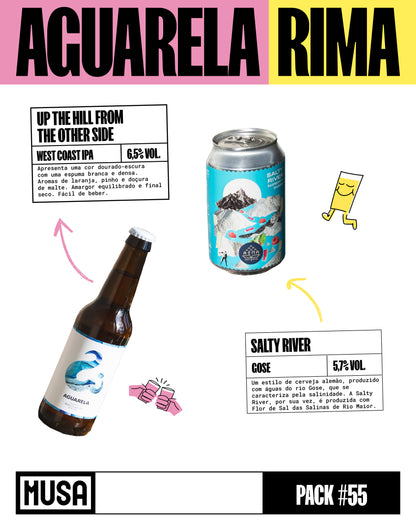 Ale My Friends Pack from Cerveja MUSA with various Portuguese craft beers Aguarela and Rima