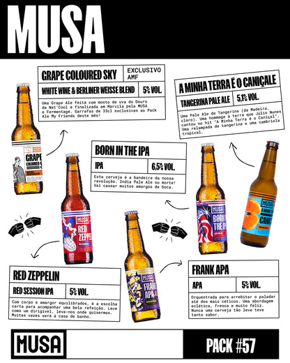 Pack Ale My Friends Beer Clube com cervejas artesanais portuguesas selecionadas pela Cerveja Musa